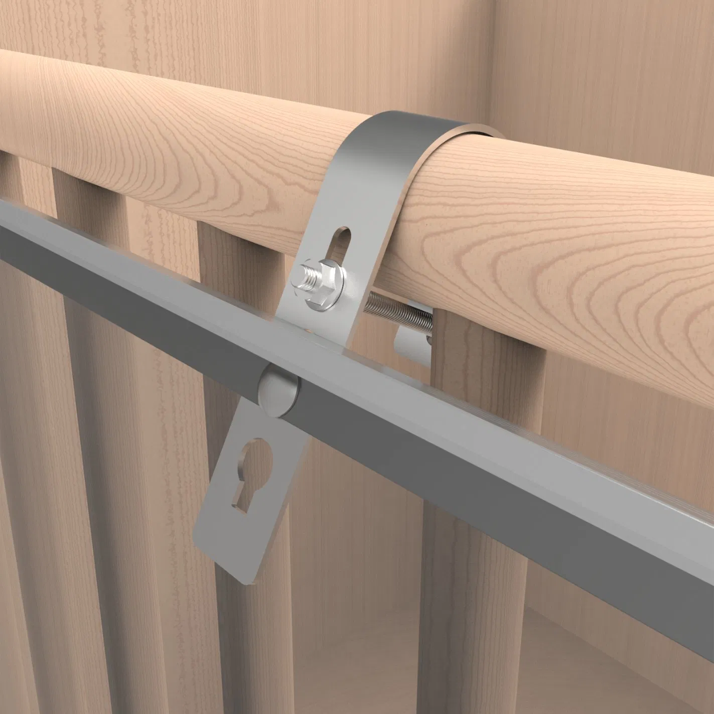 Photovoltaic Railing Balcony Mounting System Stretchable Solar Bracket