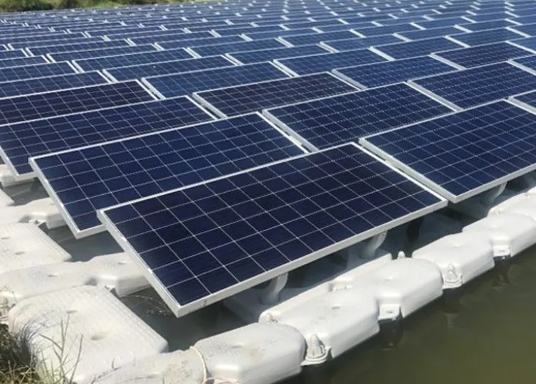 Floating Solar System for Lake Ocean HDPE Floating Pontoon Lake Float Solar Energy System