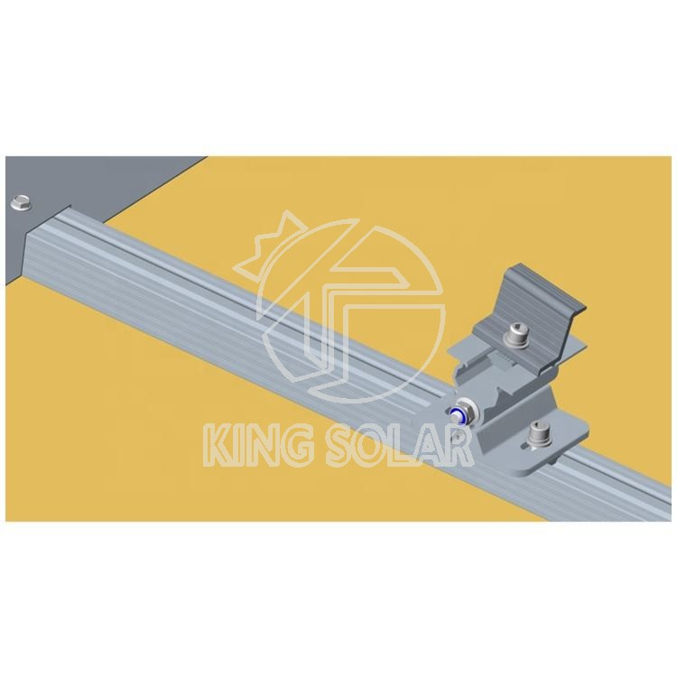Durable Aluminum Ballasted Solar Mounting for Flat Roofs