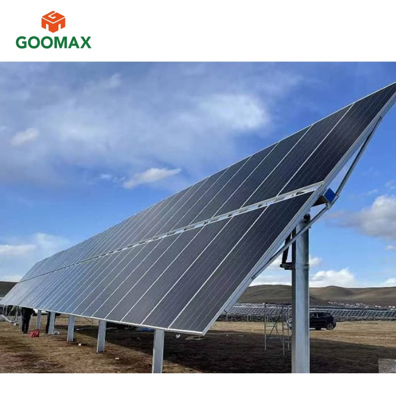 Goomax Single Axis Solar Tracking System with Adjustable Solar Panel Mounting Brackets Available