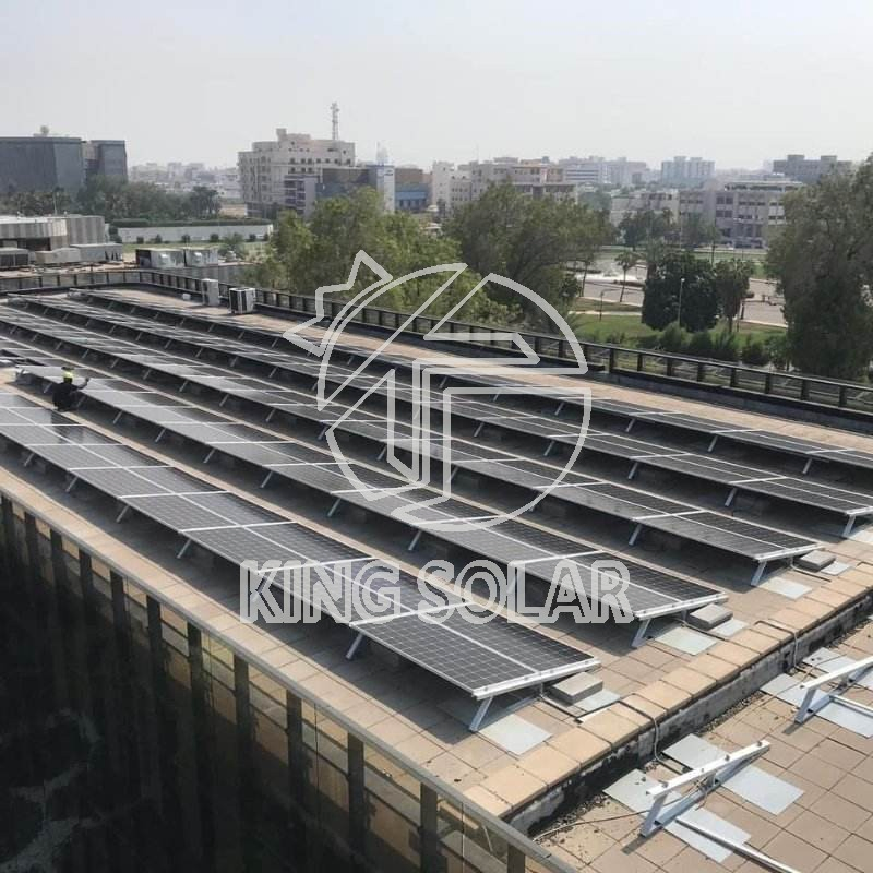 Commercial Solar Panel Ballasted Flat Roof Mounting System