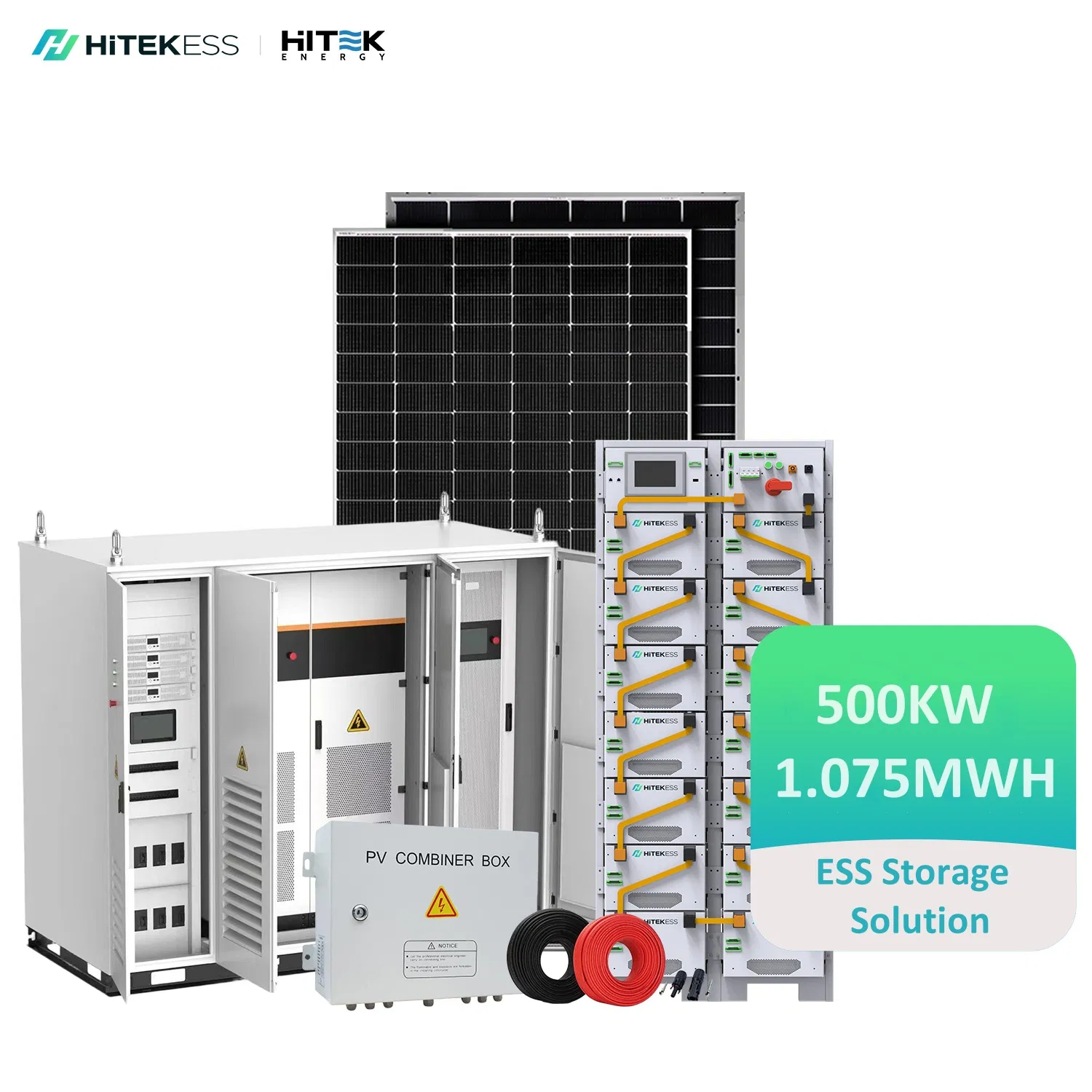 Hitek Commercial Storage Solar Tracking System Dual Axis off Grid Camper Van Complete Set 100kw 150kw 200kw 250kw 500kw Farm Solar System