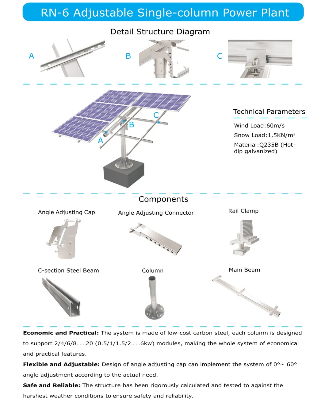 Single Pole Mounting Rack
