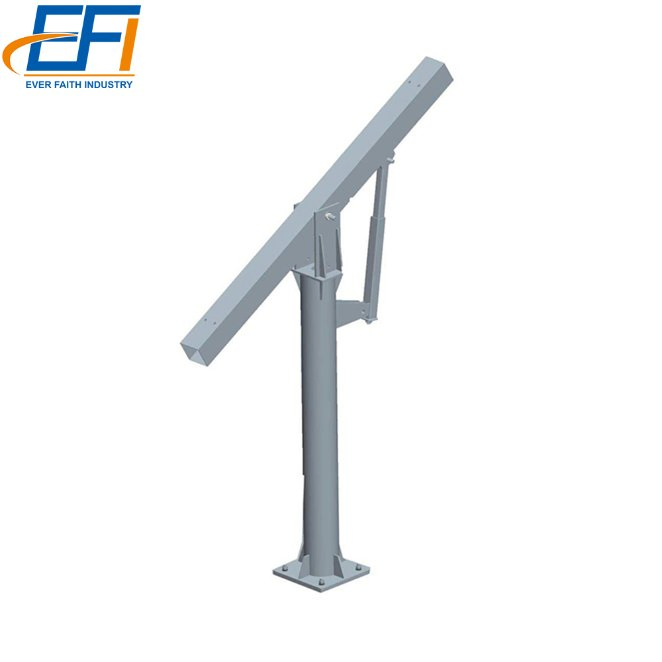 Ground Solar Panel Pole Mount Frame Structure