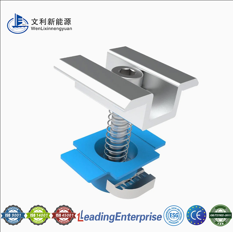 Factory Direct Aluminium Triangle Mounting Solar Panel Concrete Flat Roof Ballasted Mounting Brackets