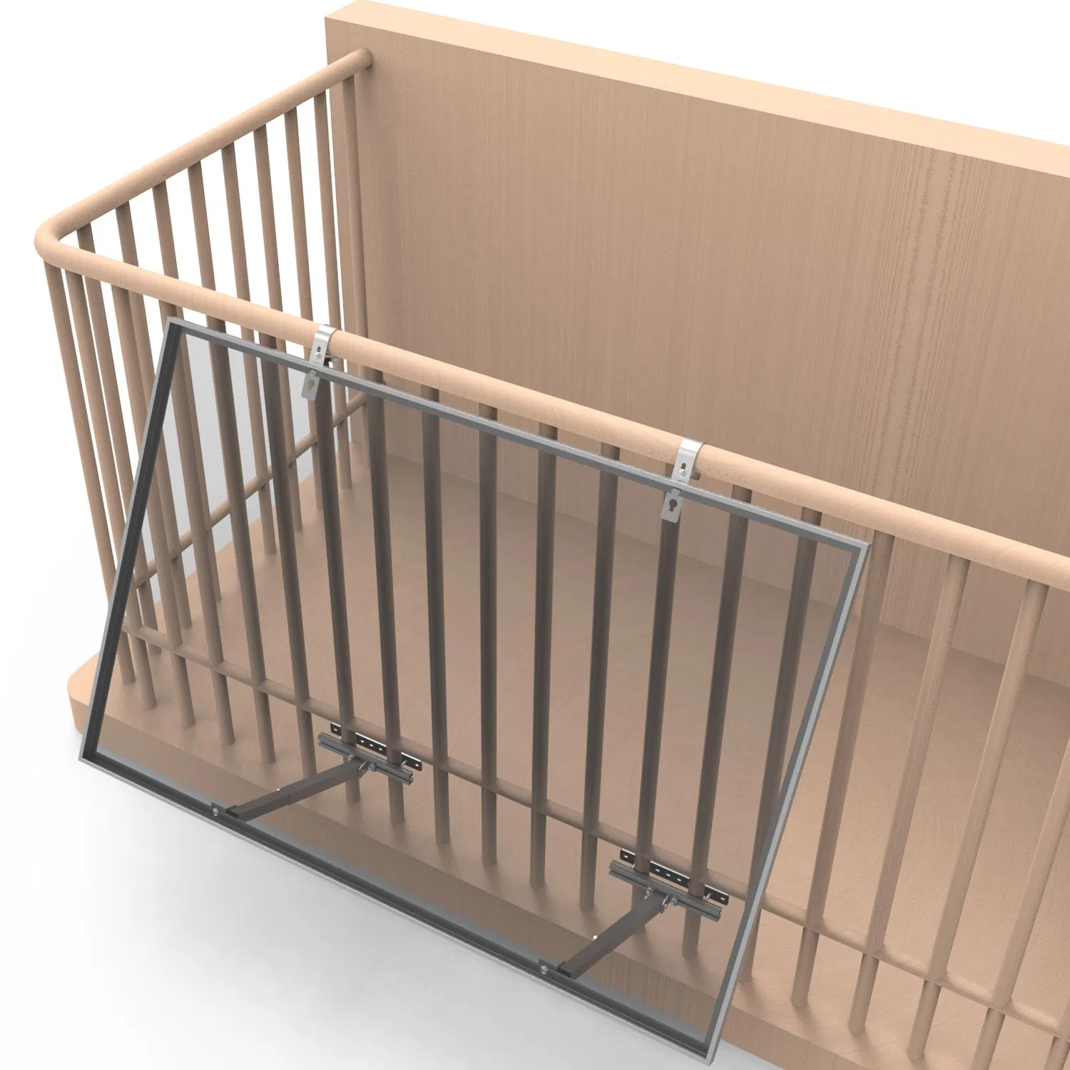 PV Mounting System Solar Panel Structure Balcony Railing Bracket