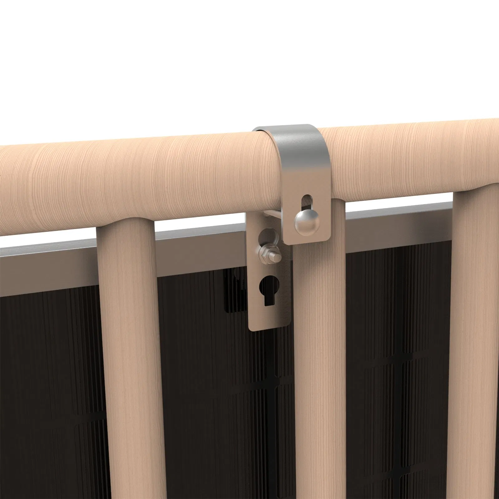 Photovoltaic Railing Balcony Mounting System Stretchable Solar Bracket