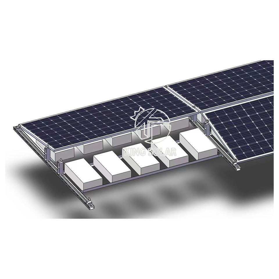 Wind Resistant Solar Ballasted Flat Roof Mounting System