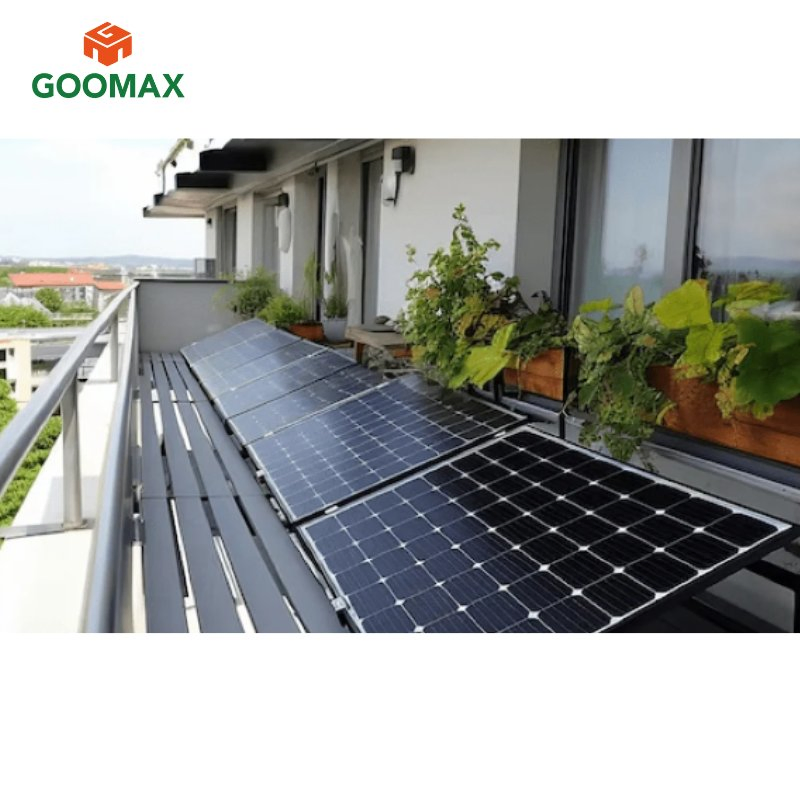 Goomax Reliable Balcony Solar Panel Mount Solar Panel Balcony Railing Urban Environments