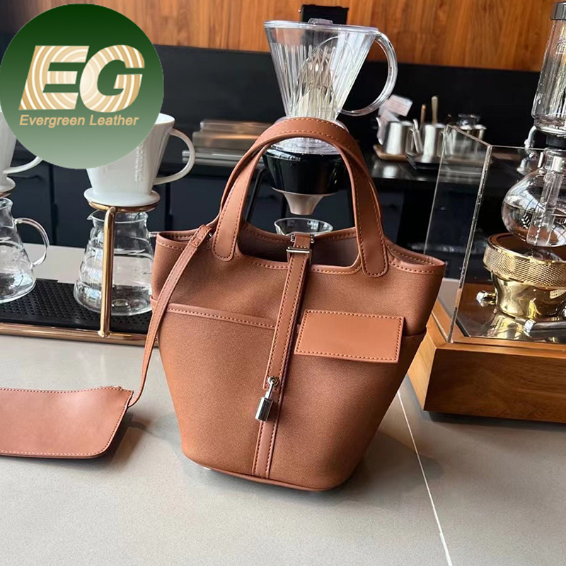 Emg7098 حقيبة بيكوتين كروس بودي للنساء مستوحاة من حقائب الكتف الجلدية الأصلية دلو حقائب العلامة التجارية الفاخرة الشهيرة