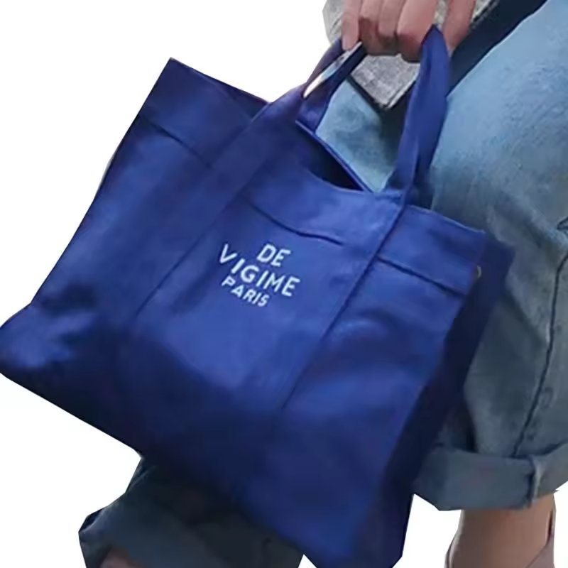 حقيبة قماش قطنية قابلة للتخصيص صديقة للبيئة 16oz