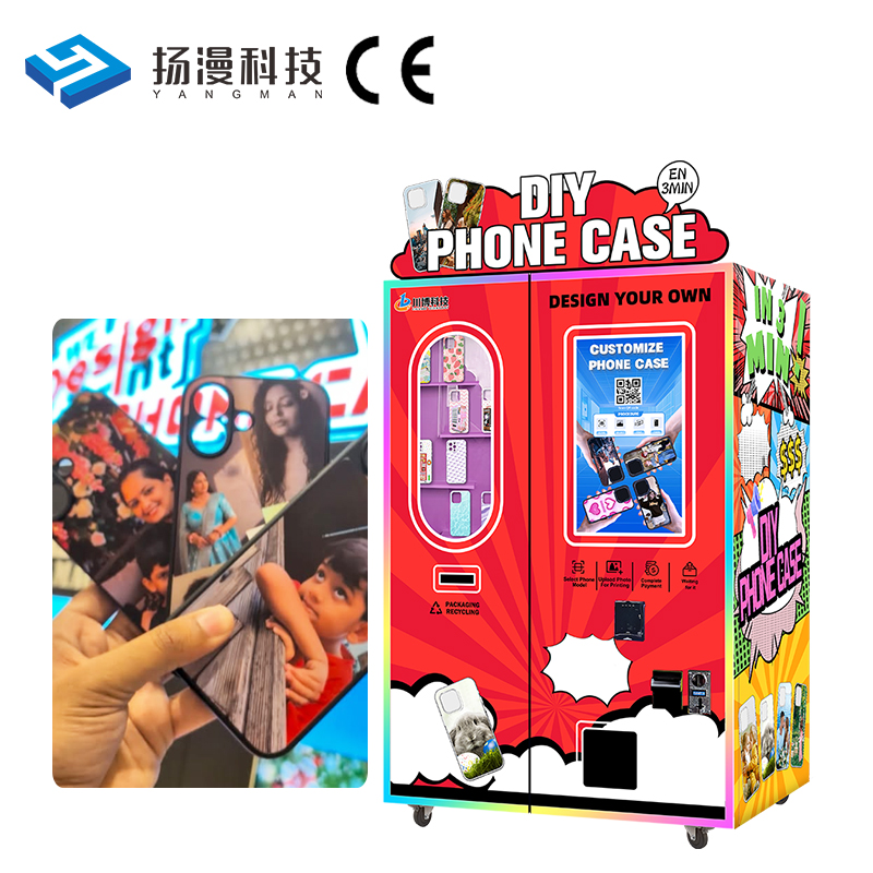 OEM ODM Customized 24h Unattended Fridge Magnet Making Vending Machine with UV Printing & Multi-language Support