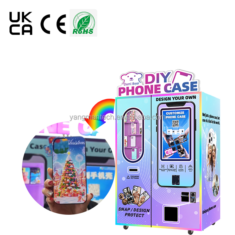 OEM ODM Best Selling Customized Automatic Phone Case Printer Vending Machine DIY Vending Machine for Custom Cell Phone Cases SDK