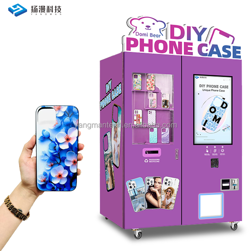 OEM ODM Factory Smart Intelligent Commercial Full Automatic Vending Machine for Phone Cases Self-Service DIY with SDK Function