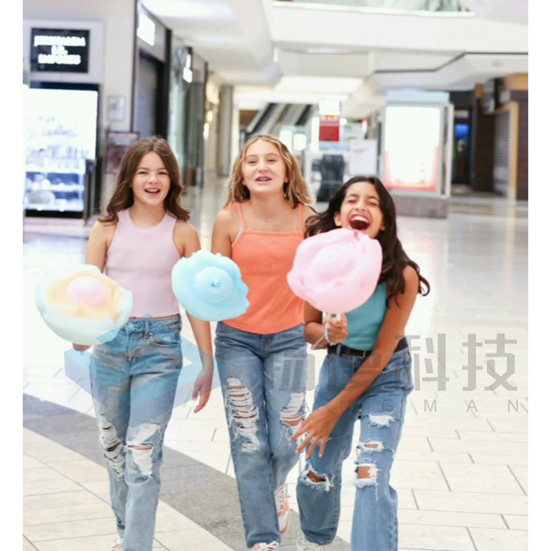 Cotton Candy Vending Machine With Automatic Dispenser Fully Automatic Cotton Candy Vending Machine