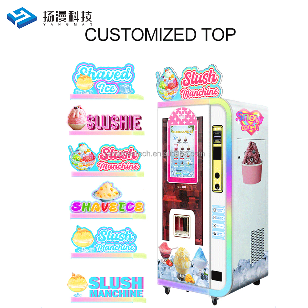 Soft Serve Fresh Fruit Ice Cream Maker Fully Automatic Ice Cream Robot Vending Machine for Business