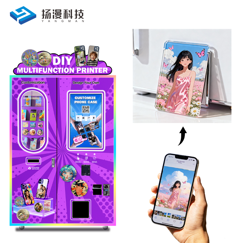 OEM ODM Factory Smart Intelligent Commercial Full Automatic Vending Machine for Phone Cases Self-Service DIY with SDK Function