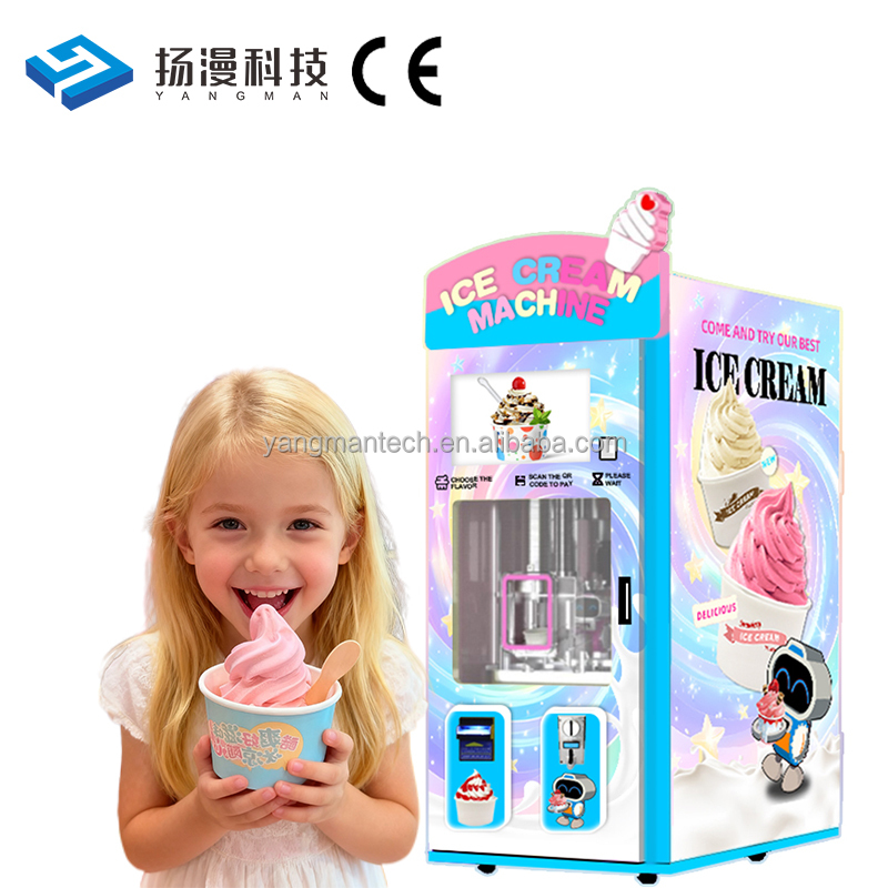 Factory Salesmanufacture Various Styles Custom Ice Cream Vending Machines Automatic Commercial Ice Cream Vending Machine