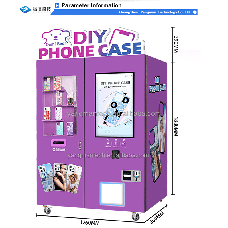 OEM ODM Best Selling Customized Automatic Phone Case Printer Vending Machine DIY Vending Machine for Custom Cell Phone Cases SDK