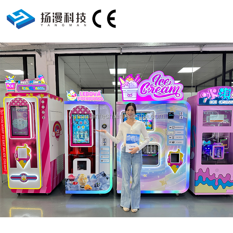 New Automatic Ice Cream Vending Machine Soft Serve Ice Cream Vending Machine for Shopping Mall Amusement Park