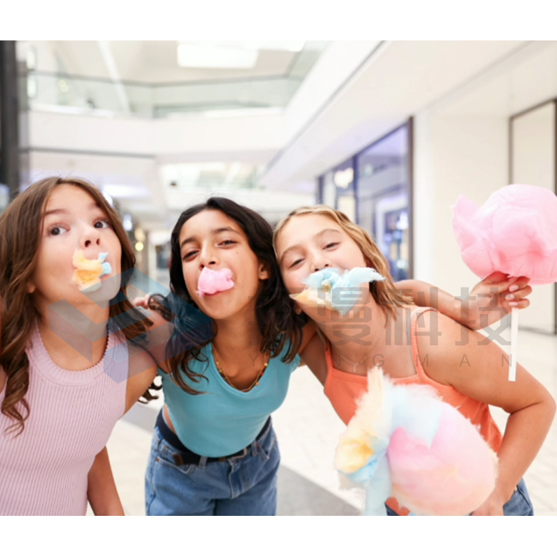 OEM ODM Factory Manufacture Customize Italy Best Price Cotton Candy Vending Machine Robot Cotton Candy Machine for Kids Adults