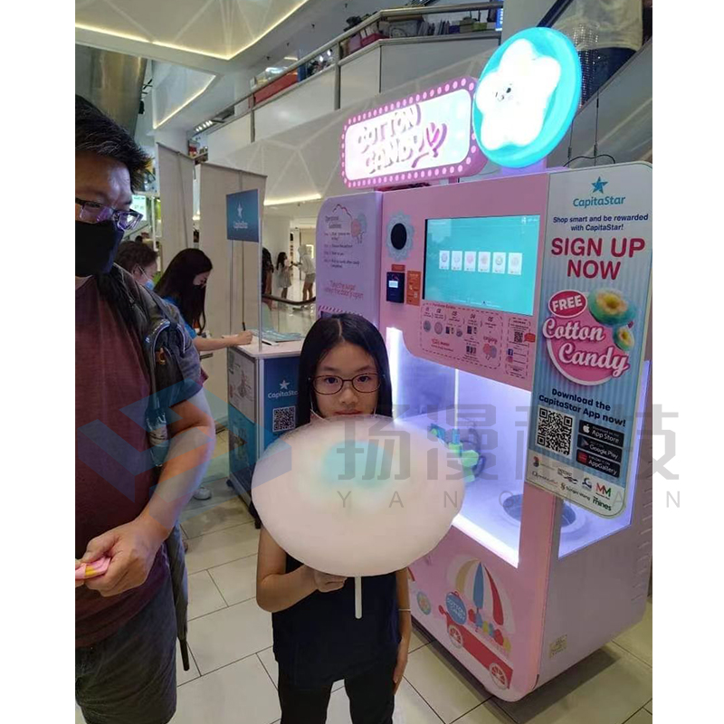 Germany Magic Vendorvendingmachine Automatic Cotton Candy Vending Machine for Square