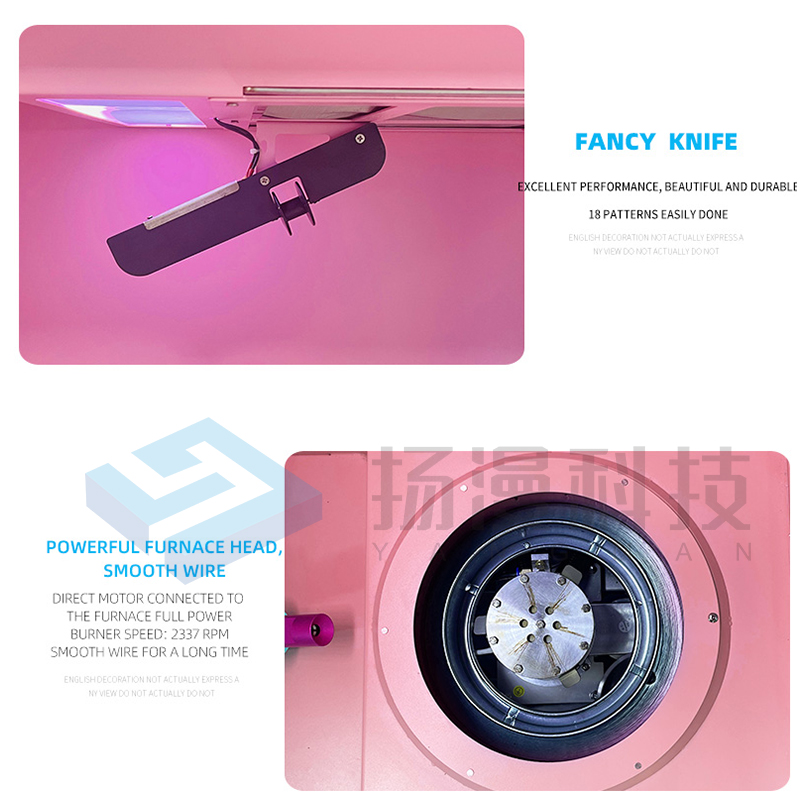 Intelligent Flower Candy Floss Vending Making Machine/Automatic Cotton Candy Vending Machine With Super Touch Advertising