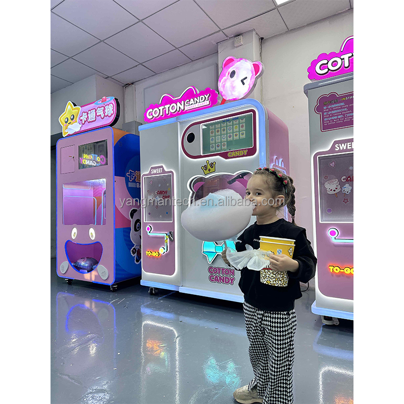 Cotton Candy Vending Machine Marshmallow Shaped Cotton Candy Vending Professional Cotton Candy Vending Machine