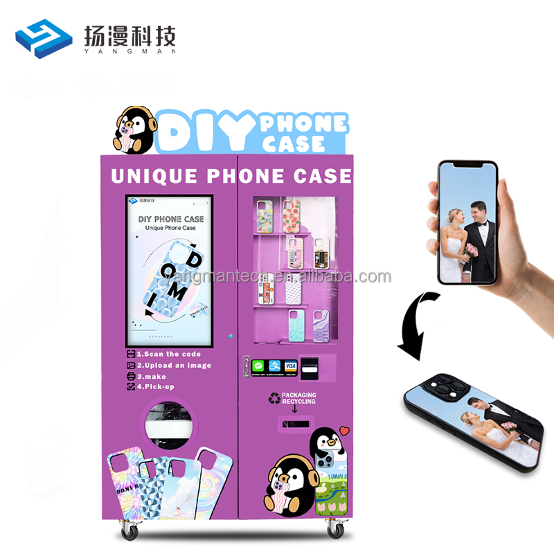 OEM ODM Best Selling Customized Automatic Phone Case Printer Vending Machine DIY Vending Machine for Custom Cell Phone Cases SDK