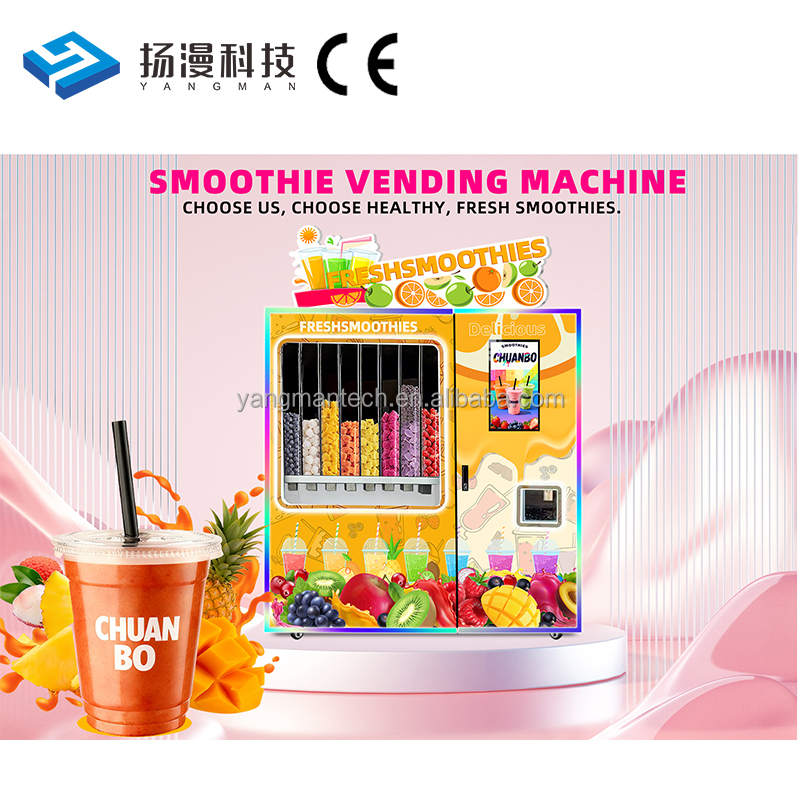 Cloud-Based Smart Management Smoothie Vending Machine  Remote Monitoring  Data Analysis & Inventory Management