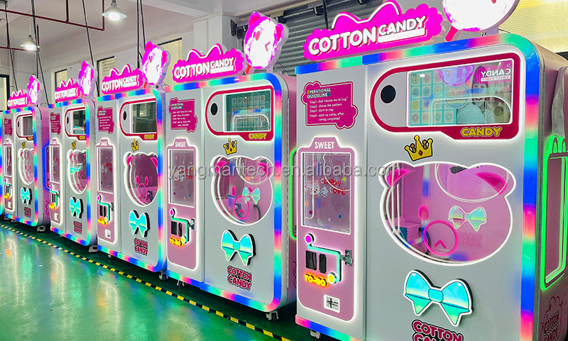 OEM ODM Factory Manufacture Full Automatic Cotton Candy Making Machine Guangzhou Cotton Candy Vending Machine