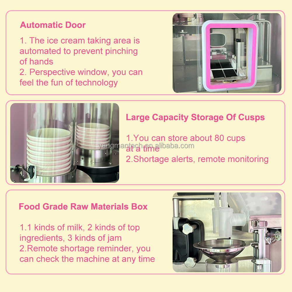 Wholesale Custom Food Vending Machine Automatic Ice Cream Self-Service Vending Machine Ice-Cream Vending Machines Manufacturers