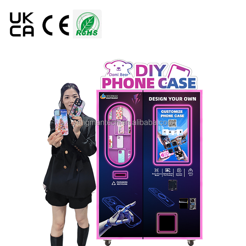 OEM ODM Factory Smart Intelligent Commercial Full Automatic Vending Machine for Phone Cases Self-Service DIY with SDK Function