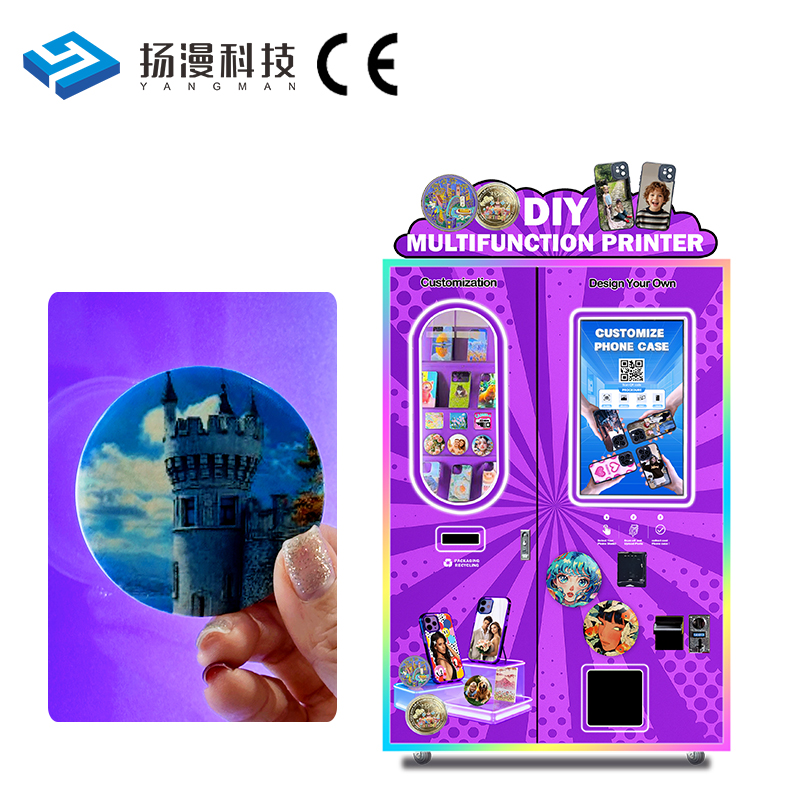 Banknote Custom OEM ODM Factory Customizable Badge Vending Machine with Global Payment System for Amusement Parks & Events
