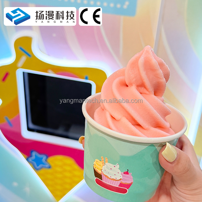 Custom Ice Cream Vending Machine Automatic Soft Ice Cream Vending Machine Multiple Flavors Ice Cream Vending Machine