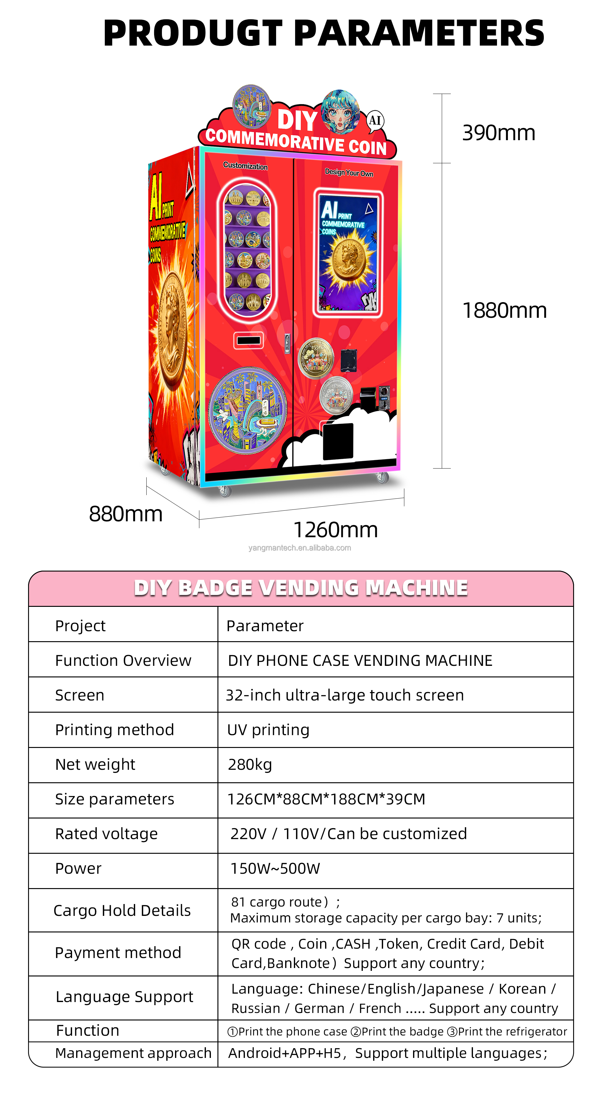 Custom Vending Machine System