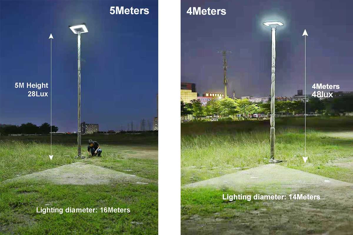 Super Bright 50W UFO Design Waterproof LED Solar Light for Garden Parking Lot Landscape Outdoor Lighting with 4m 5m 6m Pole
