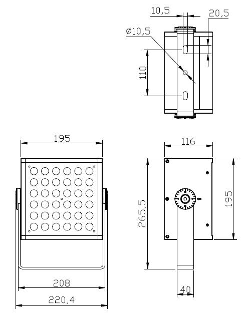 48W 60W 72W 90W LED Solar LED Flood Light The Factory Manufactures Outdoor Landscape Lighting Garden Building Big Tree Park