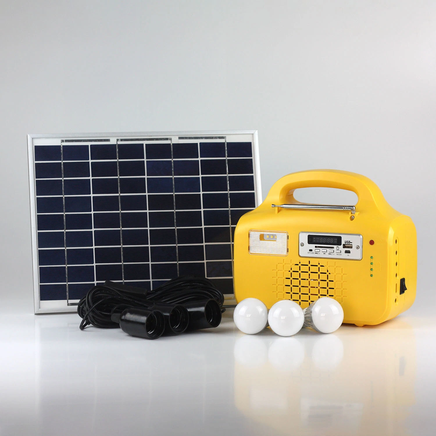 Shandong Factory OEM Home Generator Kits/Solar LED Light/Portable Solar PV Panel Energy Power System for Lighting Camping