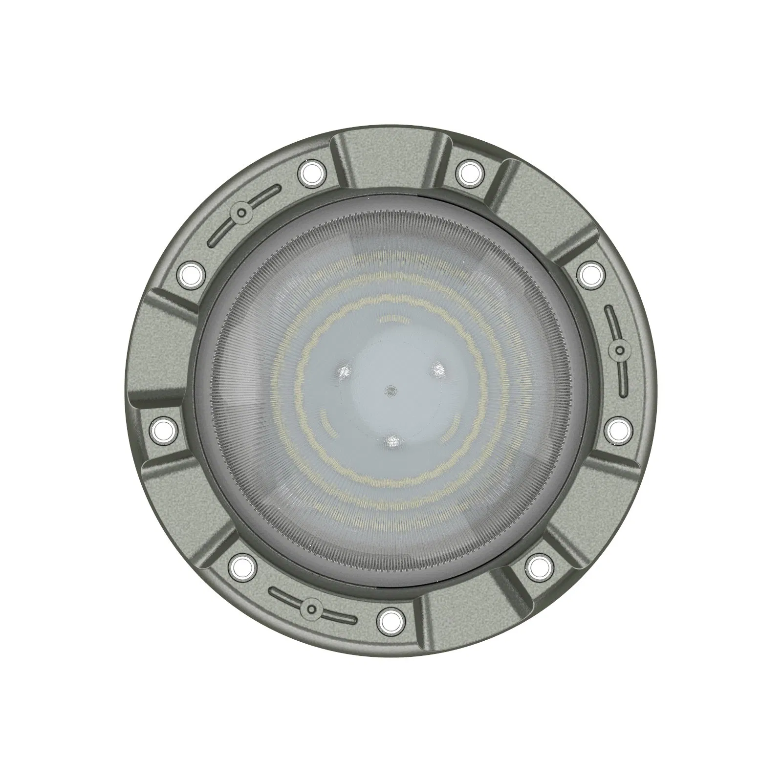 ATEX Hazardous Location Round High Bay Light LED Low Bay Light with Aluminum Cover and Tailstock AC220V/DC12V