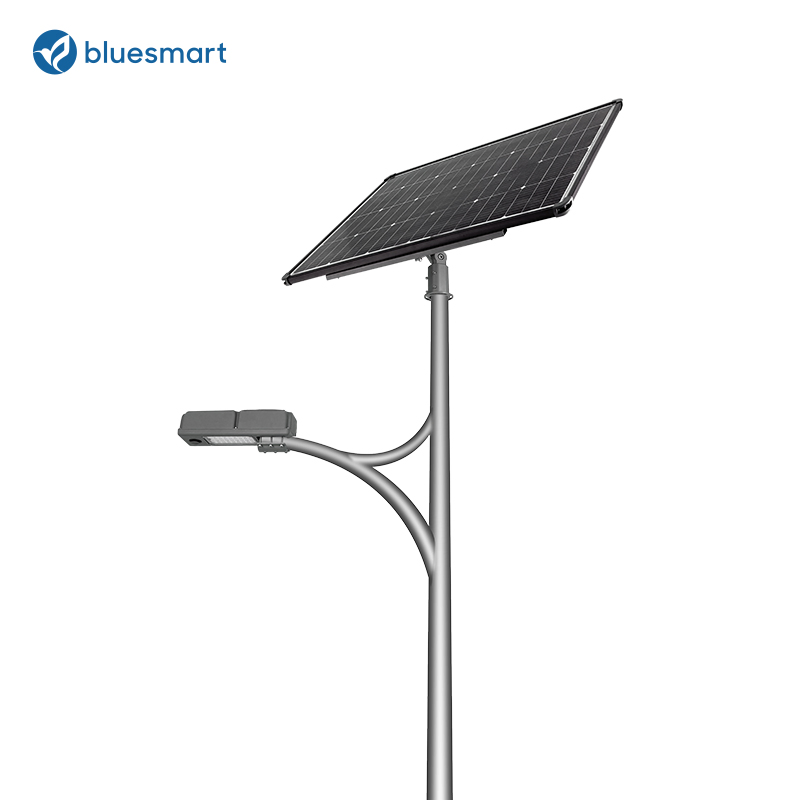 2025 80W LED Outdoor Integrated Solar Powered Security and Energy Saving Solar Street Lighting with Motion Sensor for Landscape Lanes and Gardens