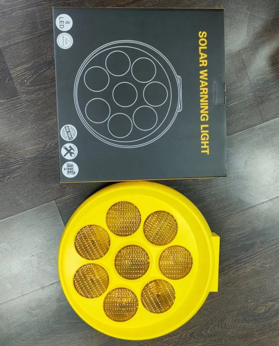 Pathway Sunflower LED Light with Flashing Amber Warning Features