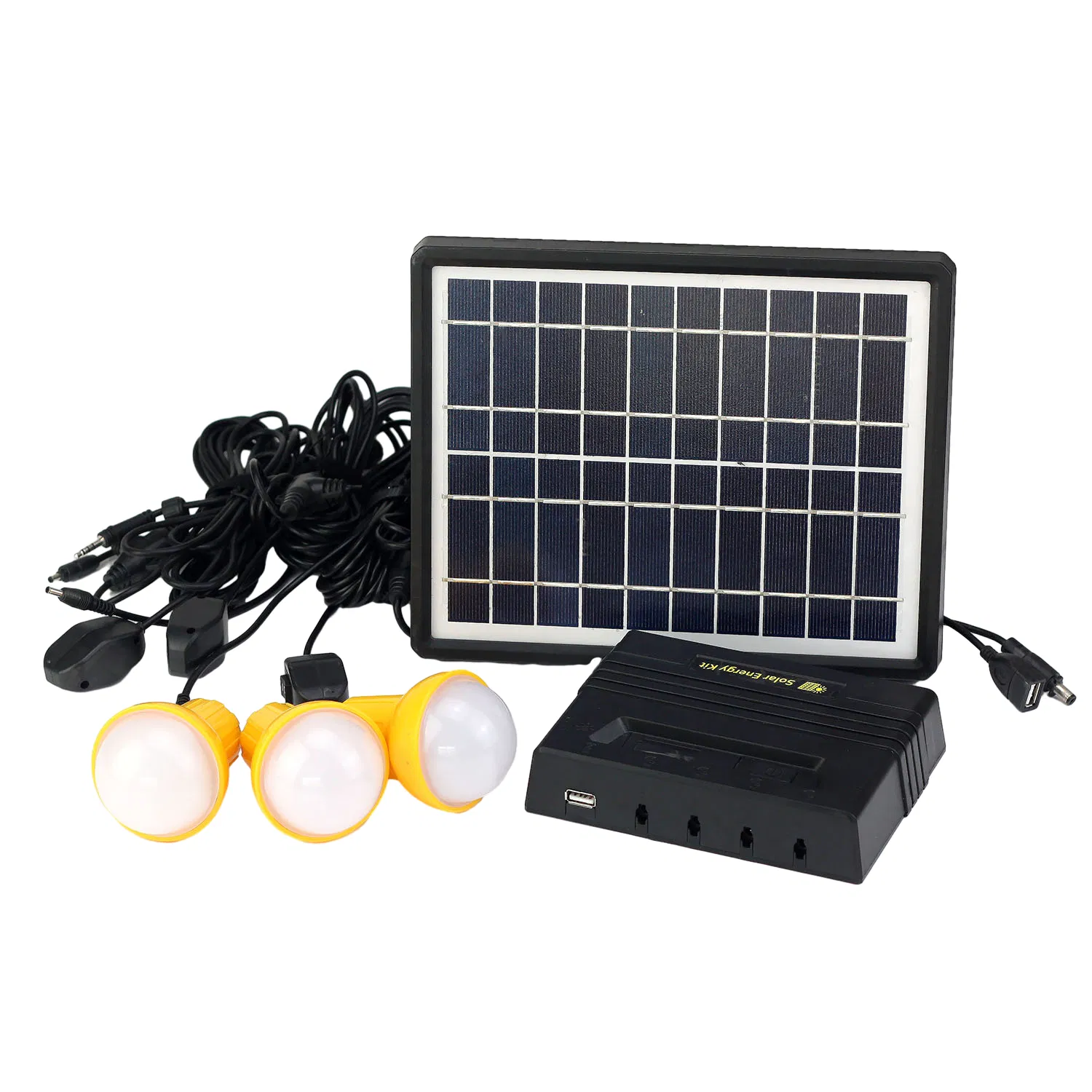 3PC LED Bulbs/Factory Supply Portable LED Solar Lighting Home System for Ethiopia/Nigeria/Uganda Market
