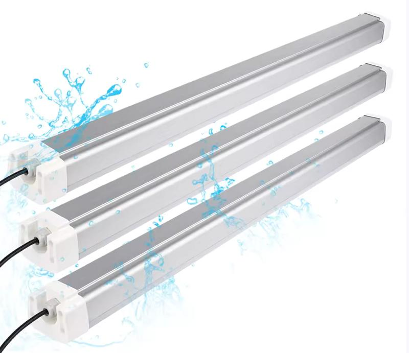 IP66 LED Light Fixture Waterproof Aluminum Batten Triproof Light for Warehouses Lighting
