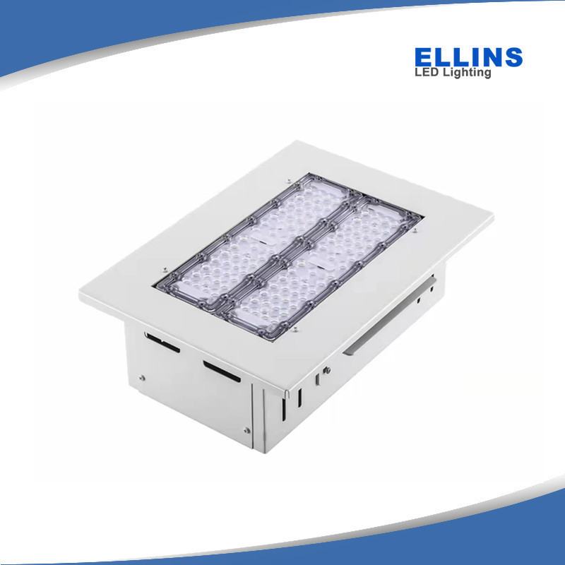 IP65 Petrol Gas Station Recessed LED Canopy Light 5 Years Warranty