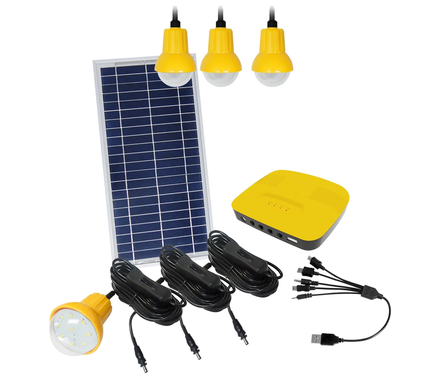 OEM Factory Multi-Function Portable Home Mini LED Solar Lighting System
