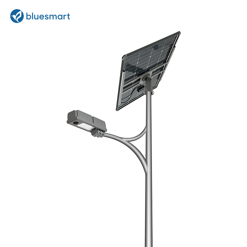 2025 80W LED Outdoor Integrated Solar Powered Security and Energy Saving Solar Street Lighting with Motion Sensor for Landscape Lanes and Gardens