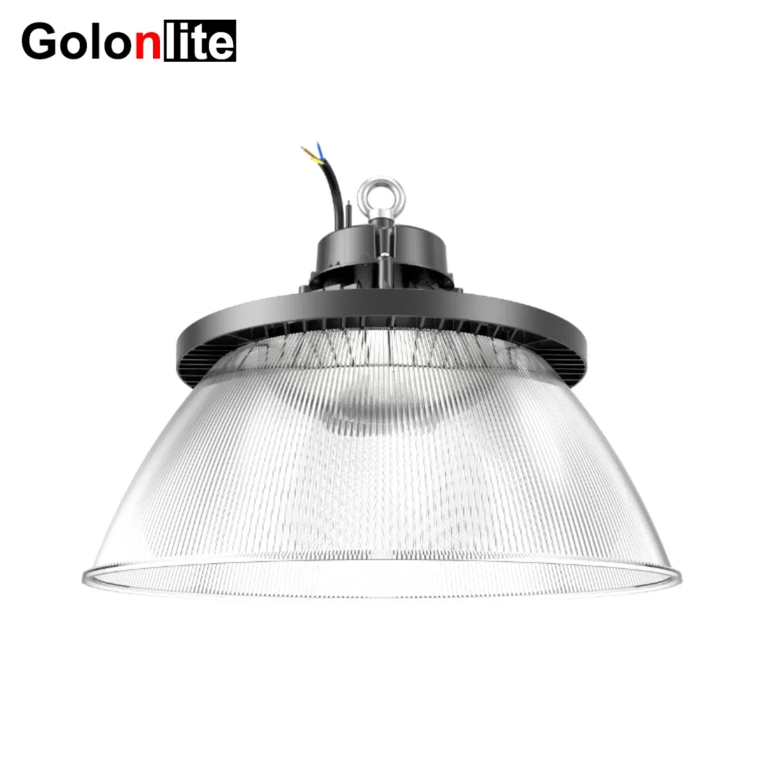 210lm/W Sensor Dimmable Gym Showroom Factory Workshop Warehouse Low Bay Lamp 300W 240W 100W 150W LED Industrial Lighting 200W UFO LED High Bay Light Fixture