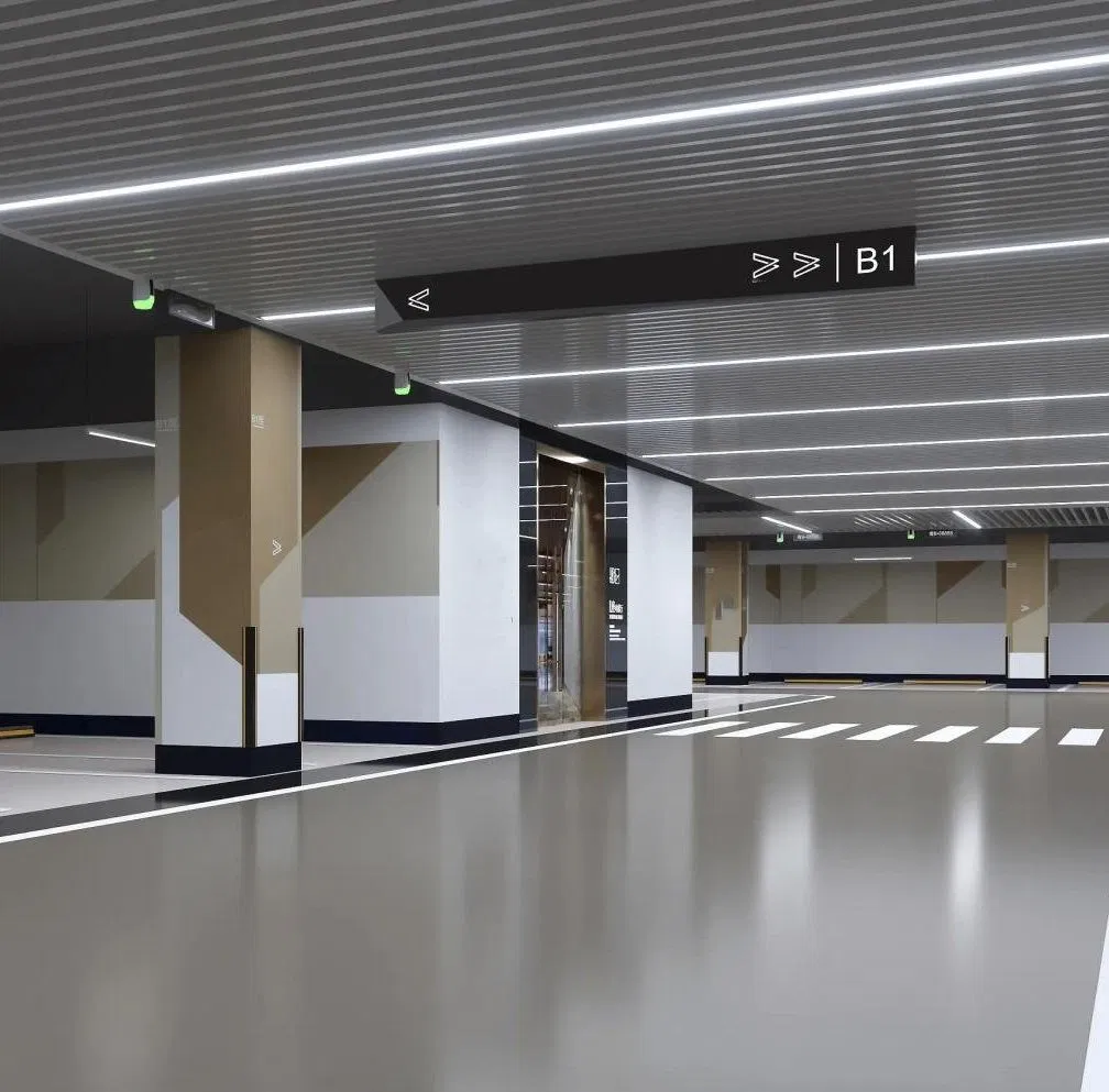 IP65 Waterproof LED Linear Light Fixture for Garage, Parking, Warehouse