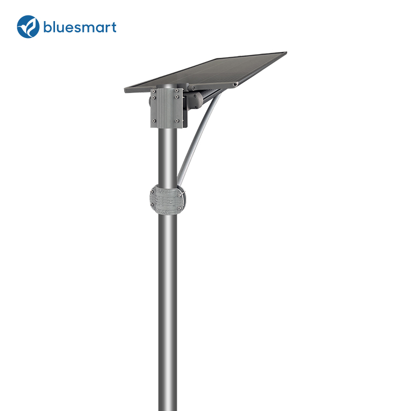 50W 60W LiFePO4 Battery Solar Street Parking Lot Area Lighting LED Street Pole Solar Lights